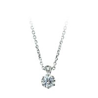 Collar Bertani & Co. Mujer Punto Luce in Oro blanco Diamante 0.18 Ct GCN2ACXU - GCN9BZPV